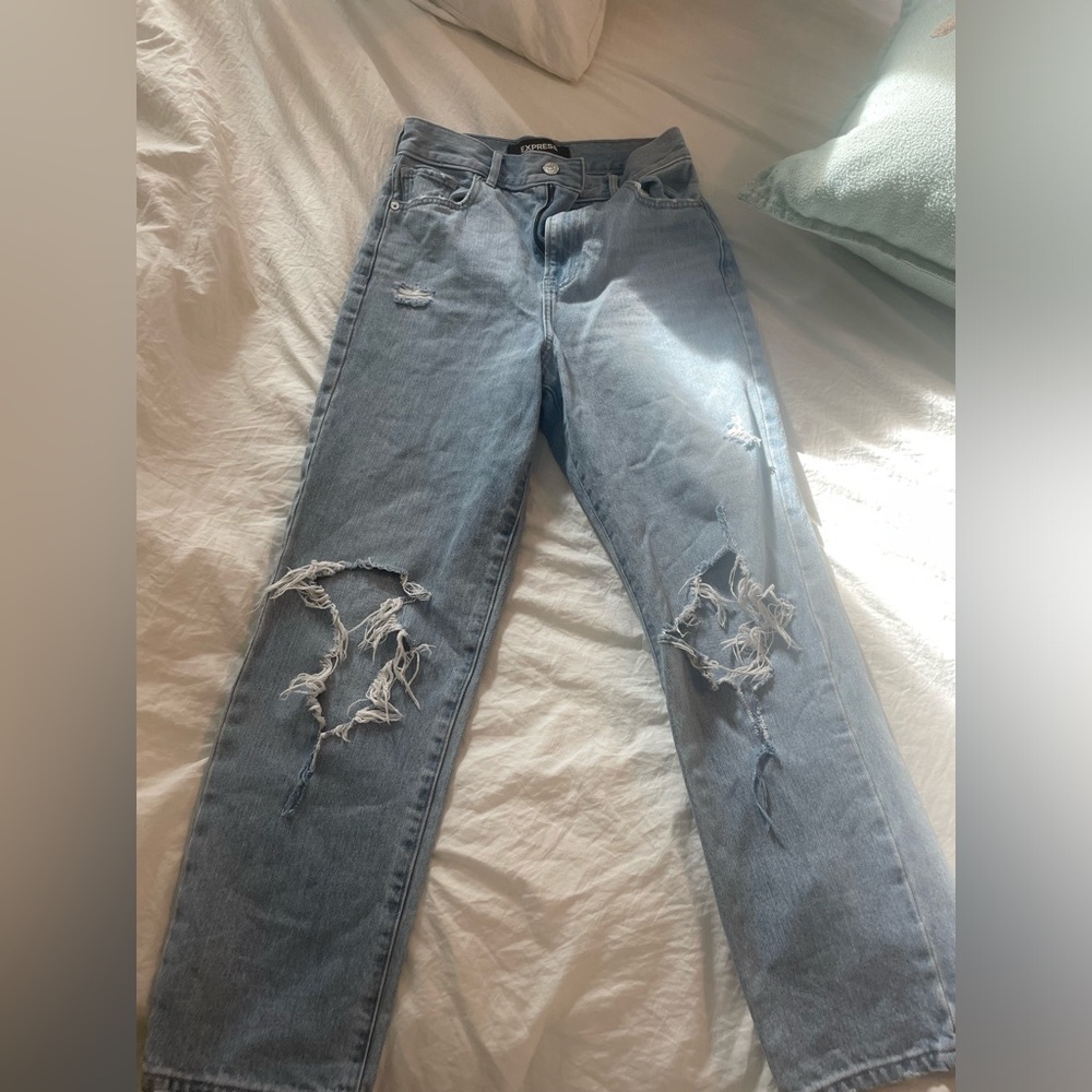 Express straight super high rise jeans - size 00